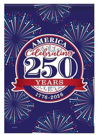 Flag-Garden-Dura Soft-America 250 Years (12.5" x 18")