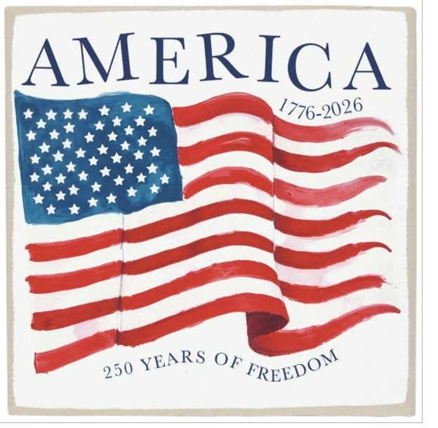 Magnet-Square-America Flag 250 Years (2.5" x 2.5" x .25")