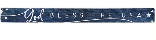 Talking Stick- God Bless USA Denim (16" x 1.5")