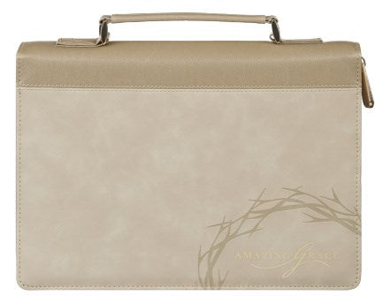 Bible Cover Fashion Taupe Amazing Grace Isa. 53:5