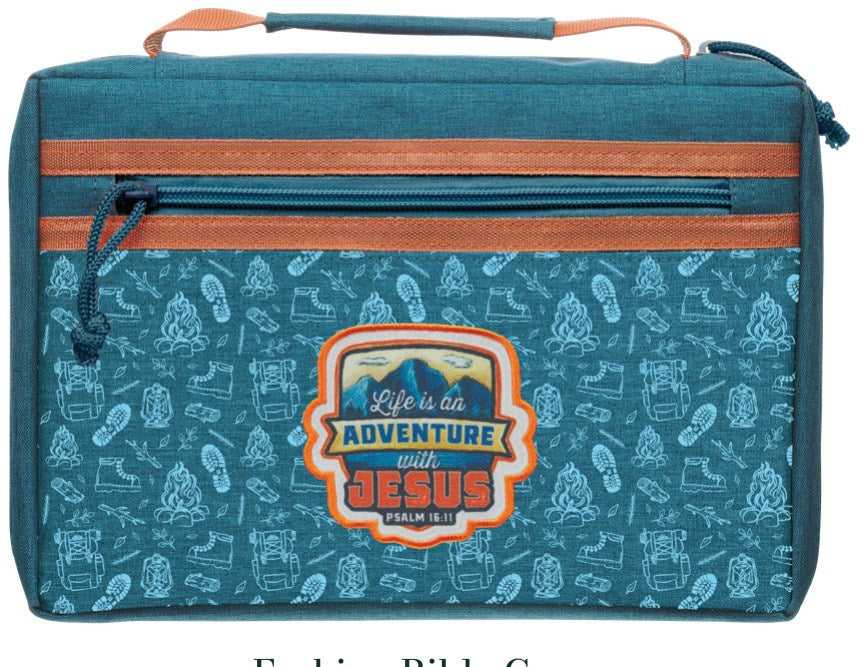 Bible Cover Fashion Blue Adventure With Jesus Ps. 16:11