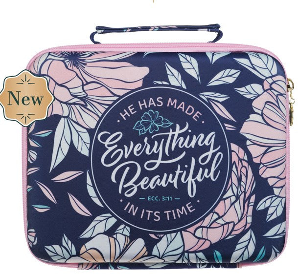 Bible Organizer Hardcover Floral Everything Beautiful Ecc. 3:19