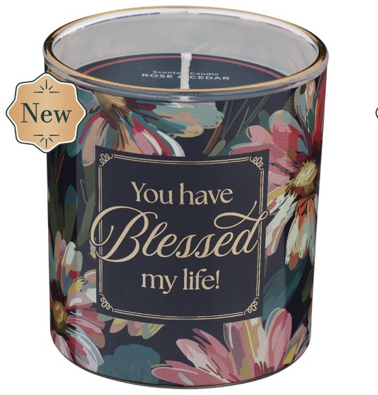 Glass Candle You Have Blessed My Life