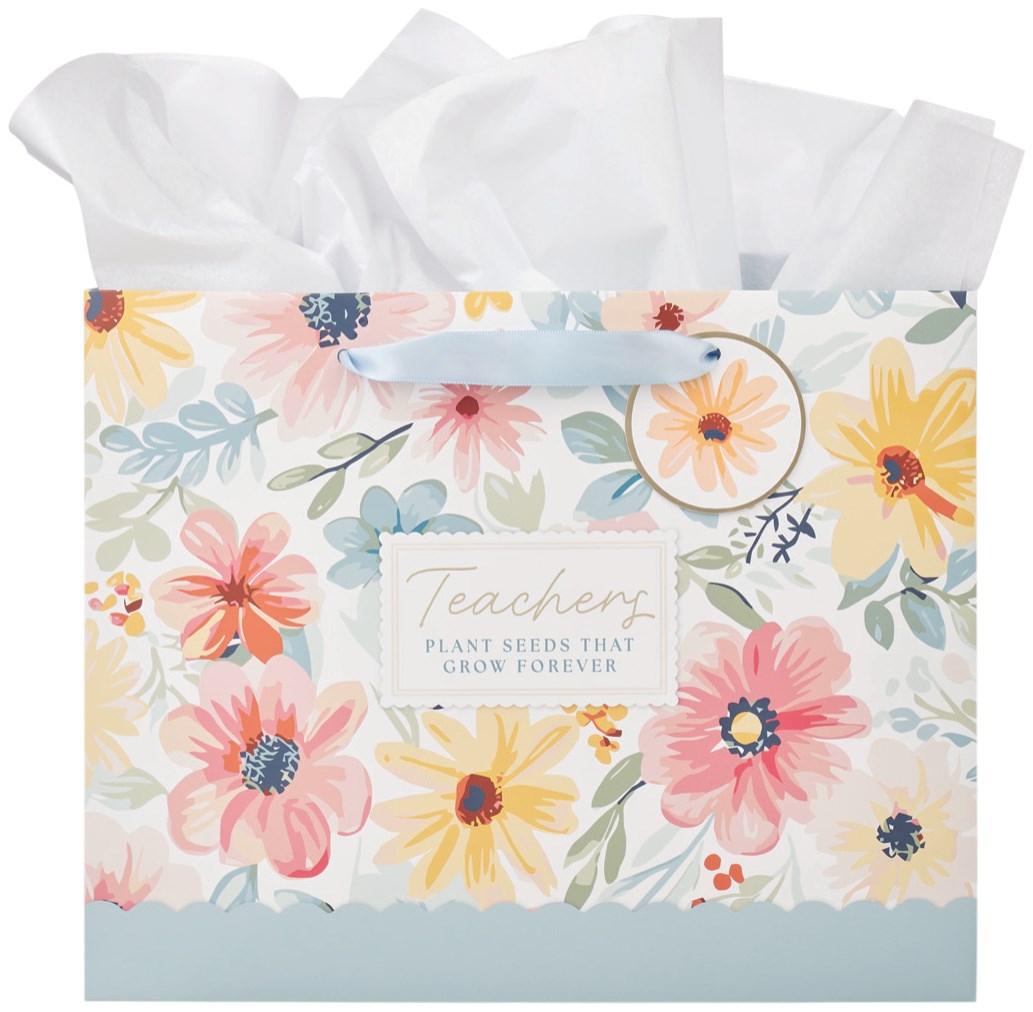 Gift Bag LG Landscape Teachers Plant Seeds