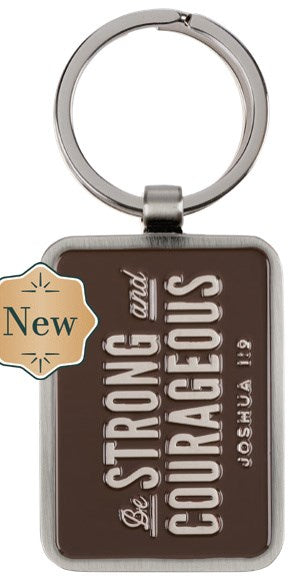 Keychain Be Strong And Courageous Josh. 1:9