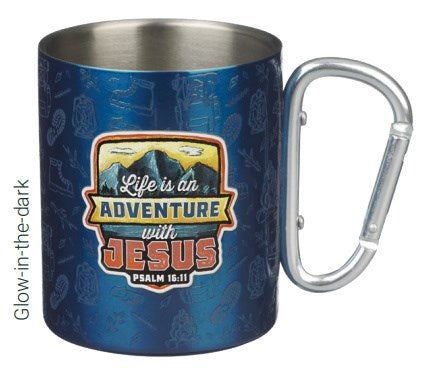 Mug SS Blue Adventure With Jesus Ps. 16:11