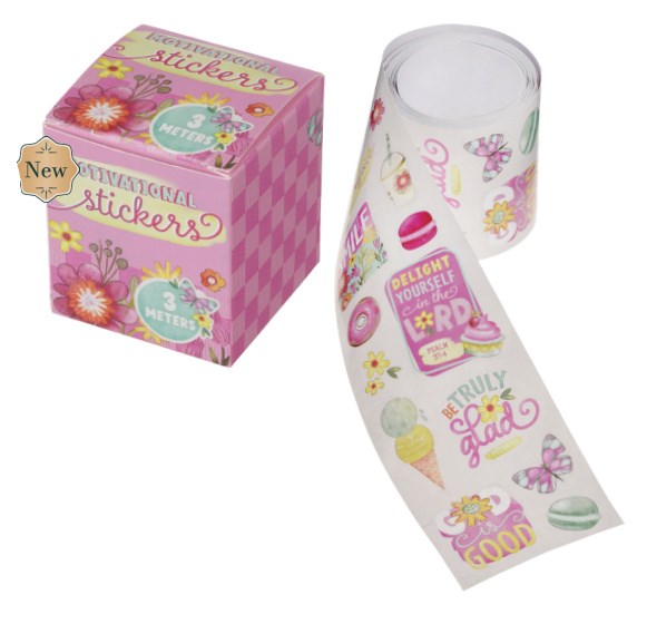 Sticker Roll A Glad Heart Makes A Cheerful Face Prov. 15:13