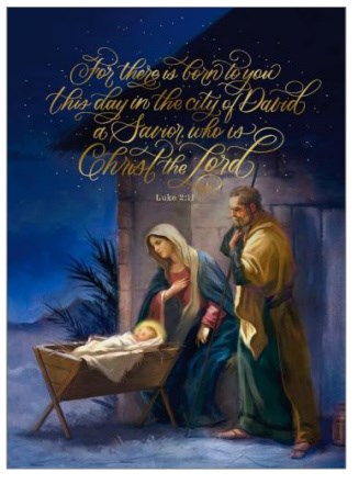 Boxed Card-Christmas-Holy Family/Luke 2:11 (Box Of 16)