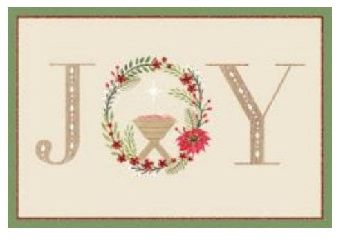 Boxed Card-Christmas-Joy (Box Of 16)