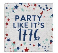 Small Talk Square-America 250 Party Like It's 1776 (5.25" x 5.25") (*EXCLUSIVE)