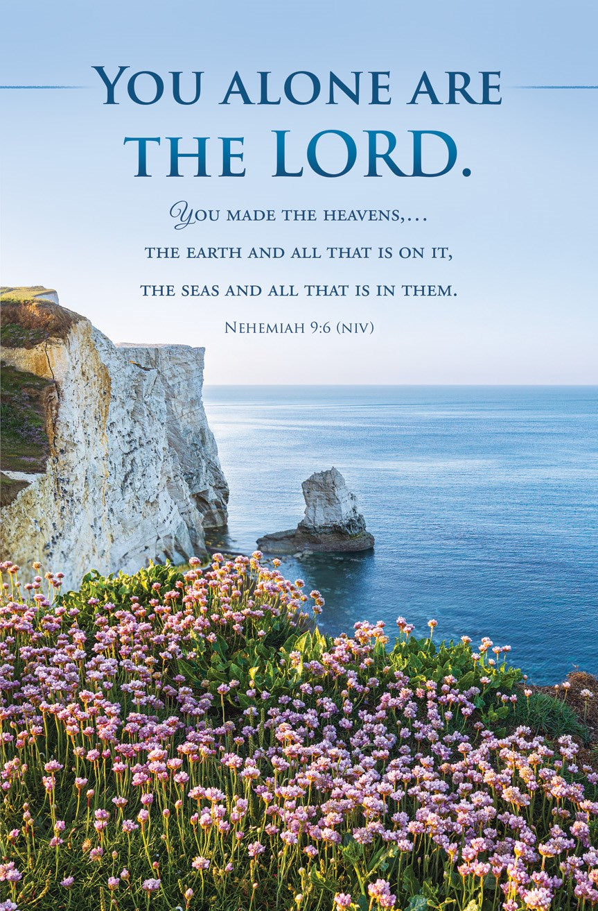 Bulletin-General-Spring-You alone are the Lord Neh 9:6 NIV (Pack of 100)