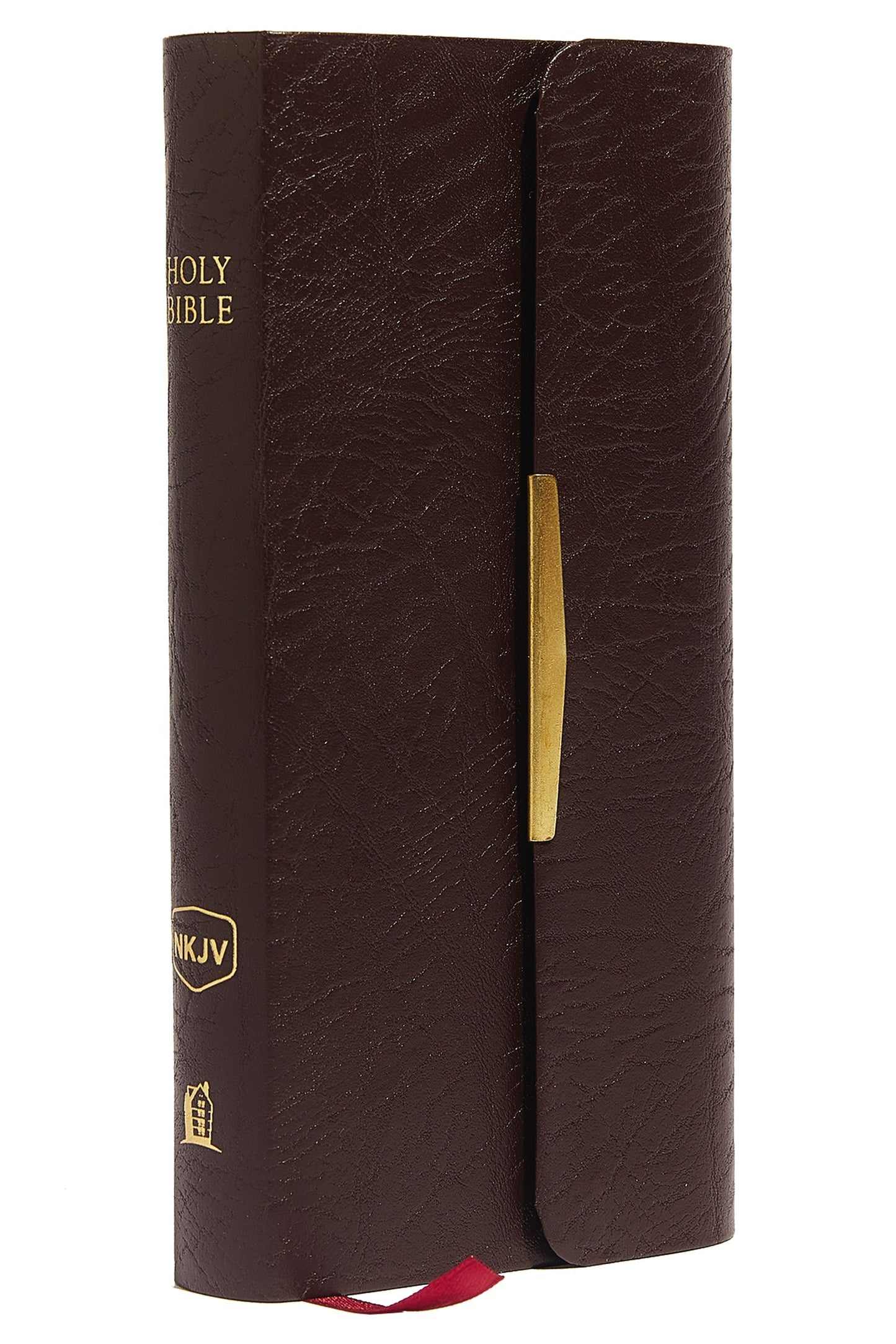 NKJV Classic Companion Bible-Burgundy Bonded Leather w/Snap Flap