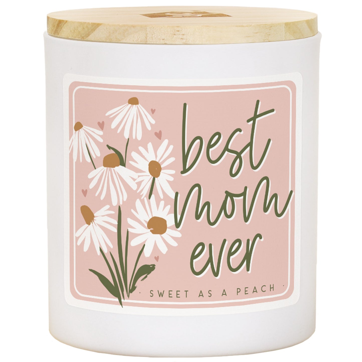 Candle-Best Mom DaisiesSweet as a Peach Scent (11OZ-2 WICK)