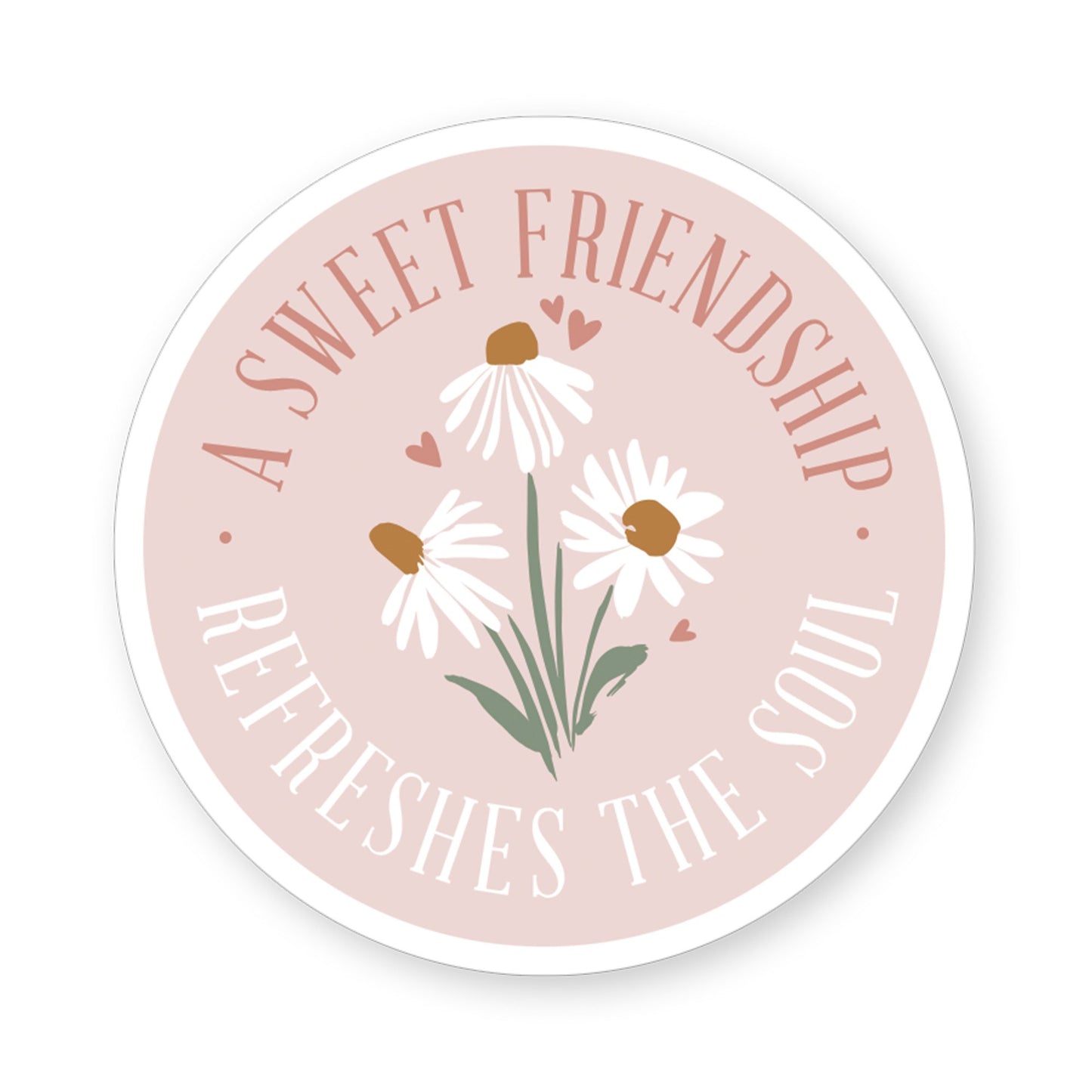 Sticker-Sweet Friendship Daisies (2.5"" x 3.5"")