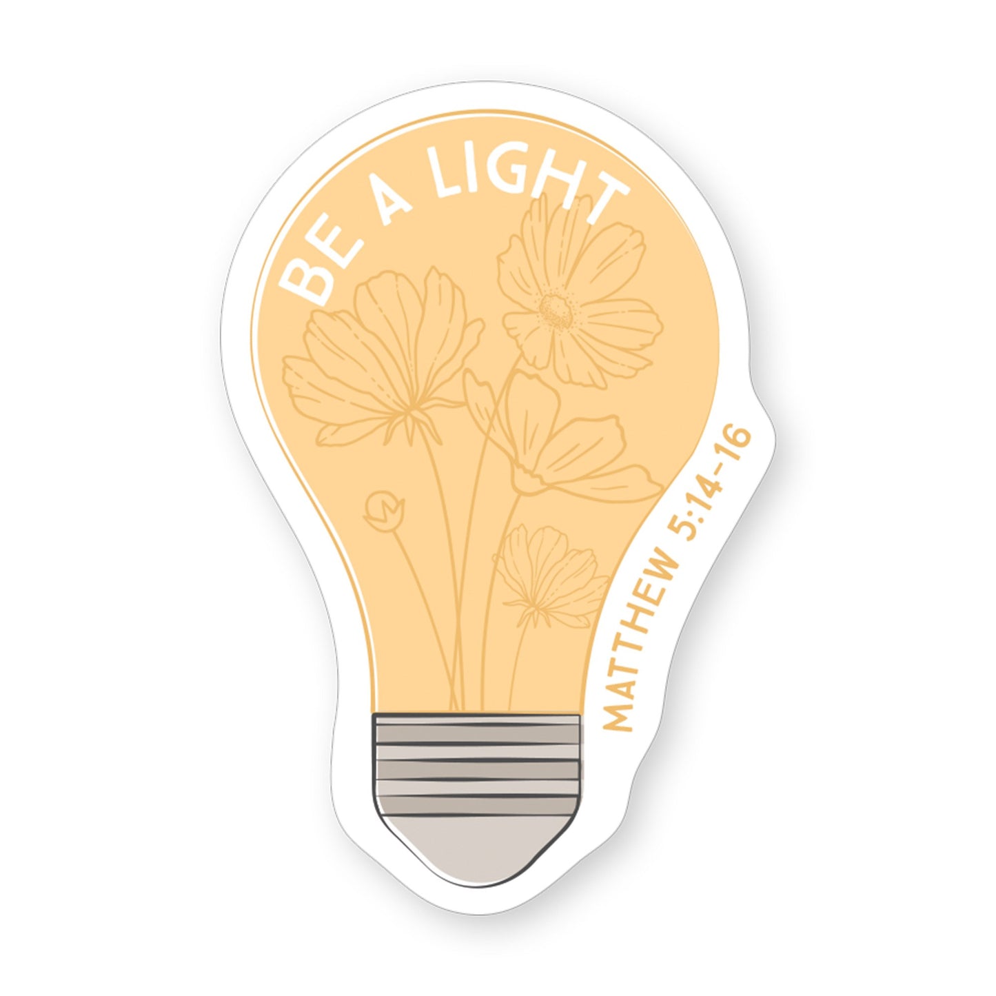 Sticker-Be A Light (2.5"" x 3.5"")
