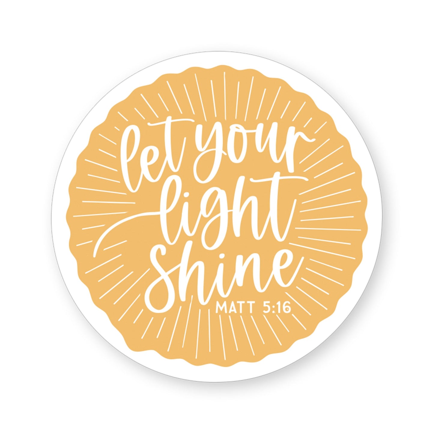Sticker-Let Your Light Shine (2.5"" x 3.5"")