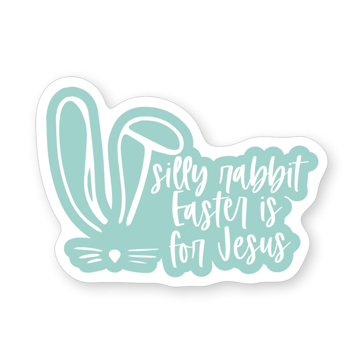 Sticker-Silly Rabbit Jesus (2.5"" x 3.5"")