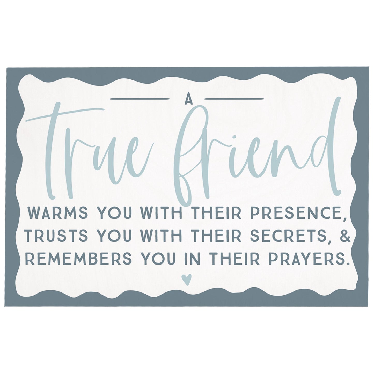 Wooden Postcard-True Friend Warms (4"" x 6"")