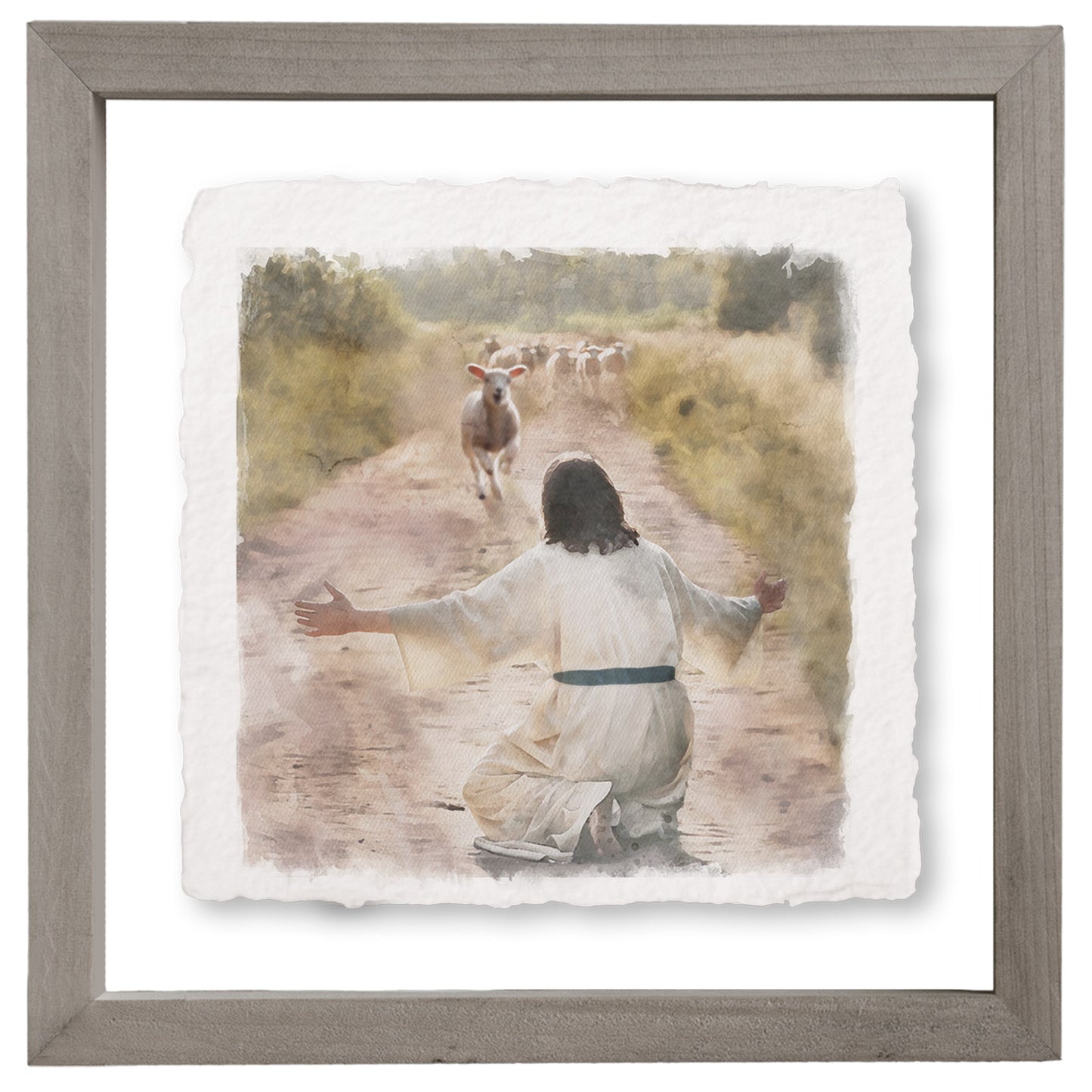 Floating Art Square-Prodigal Lamb Returns (10"" x 10"")