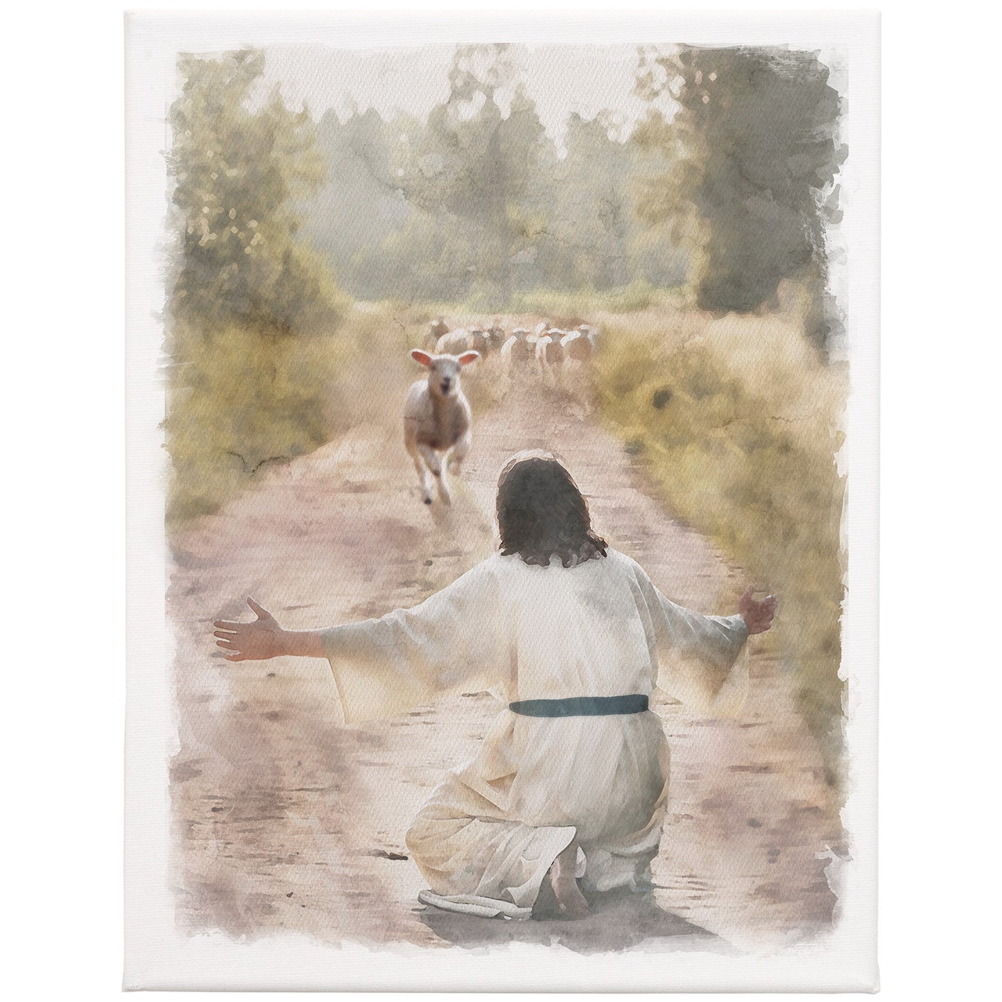Wrapped Canvas-Prodigal Lamb Returns (9"" x 12"")