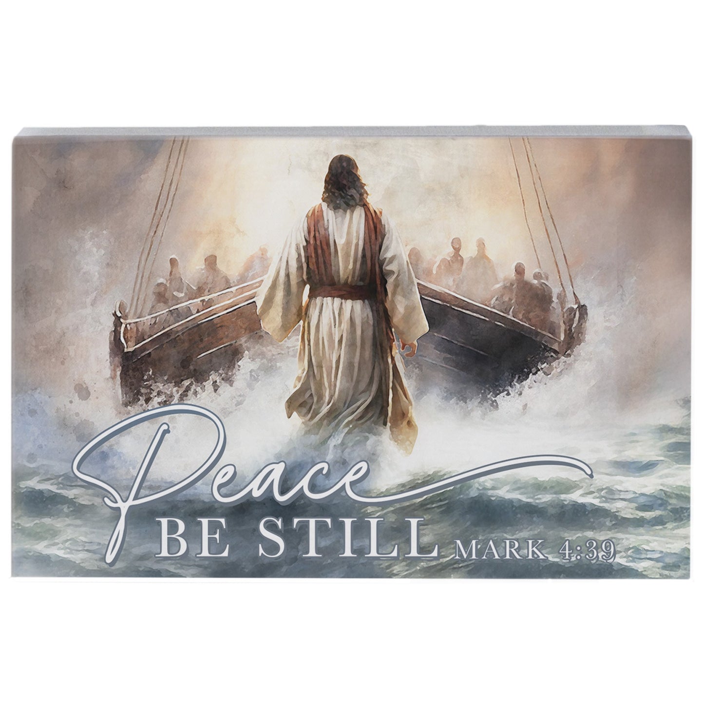 Small Talk Rectangle-Peace Be Still Boat (3.5"" x 5.25"")