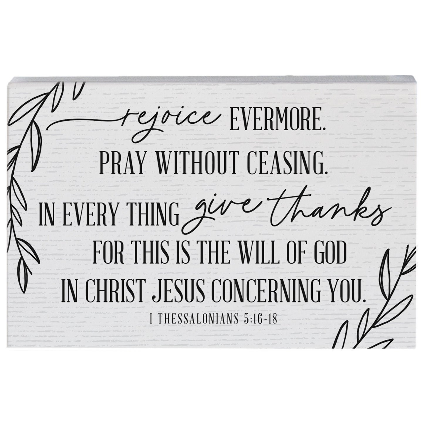 Small Talk Rectangle-Rejoice Evermore Leaves (3.5"" x 5.25"")