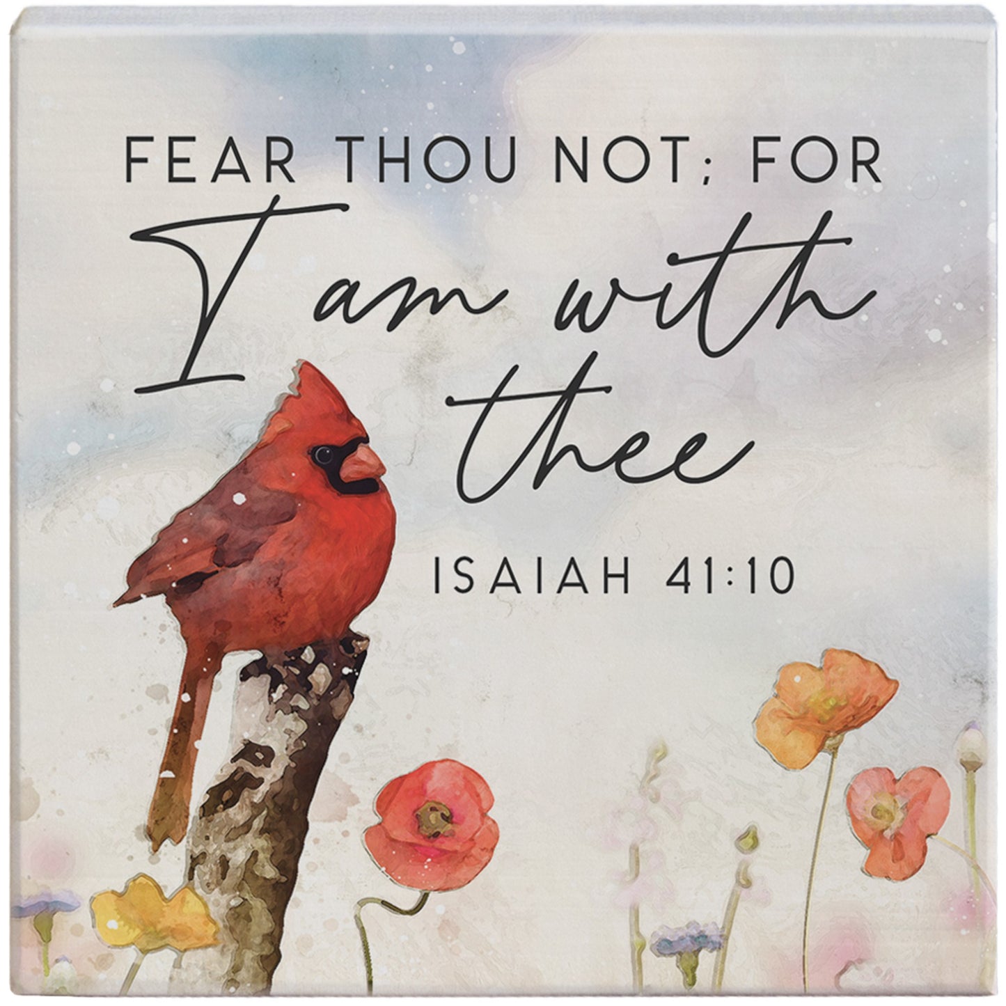 Small Talk Square-I Am With Thee Cardinal (5.25"" x 5.25"")
