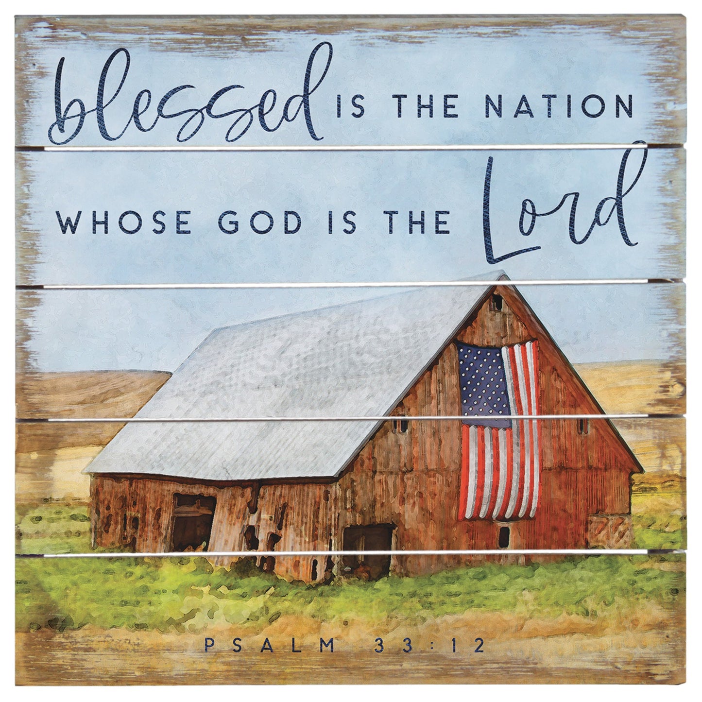 Perfect Pallet Petite-Blessed Is The Nation (8"" x 8"")