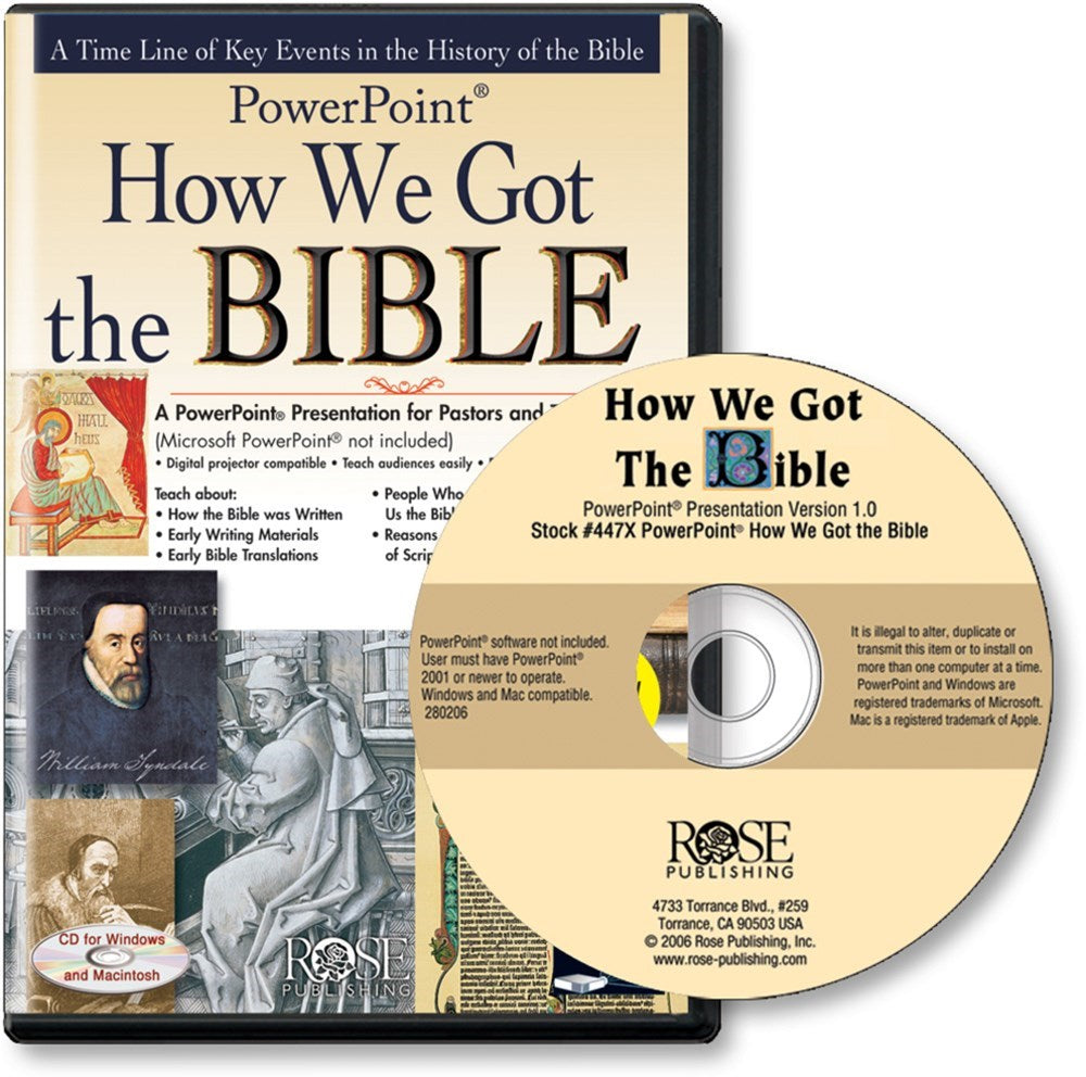 Software-How We Got The Bible-Powerpoint