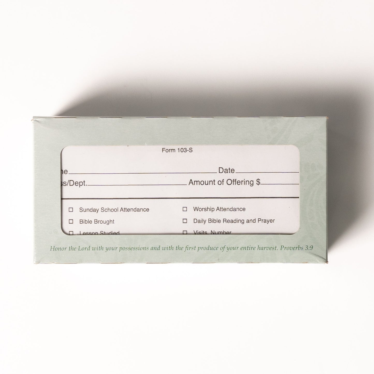 Form-Sunday School Member Report (Form 103-S) (6-1/4" x 3") (Pack Of 100)