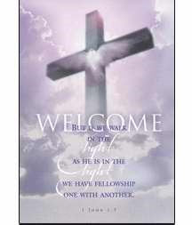 Welcome Folder-Welcome/Walk In The Light (1 John 1:7) (Pack Of 12)