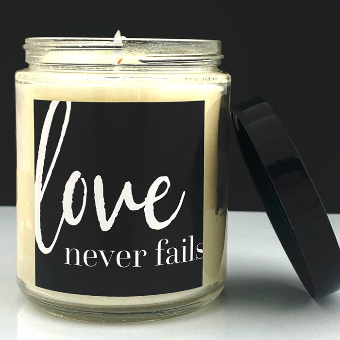 Candle-Love Never Fails-Tropical Fruit (Words To Live By) (8 Oz)