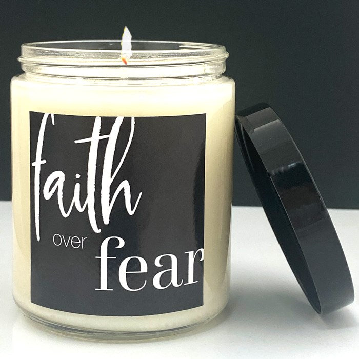 Candle-Faith Over Fear-Passion Fruit & Peony (Words To Live By) (8 Oz)
