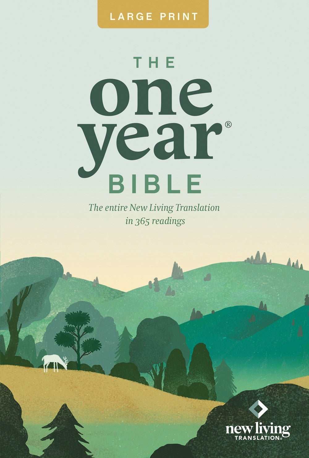 NLT The One Year Bible Slimline/Large Print-Softcover
