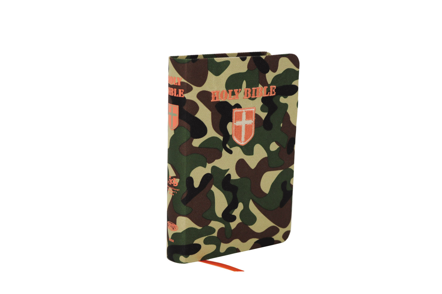 ICB Compact Kids' Bible-Green Camo Flex CLoth)