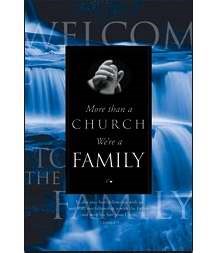 Welcome Folder-More Than A Church/Water (Proverbs 3:6) (Pack Of 12)