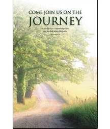 Welcome Folder-Come Join Us On The Journey/Road (Proverbs 3:6) (Pack Of 12)