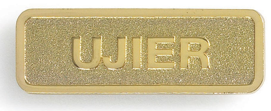 Distintivo para Ujier-Dorado (Badge-Usher-Magnetic Back)-Brass