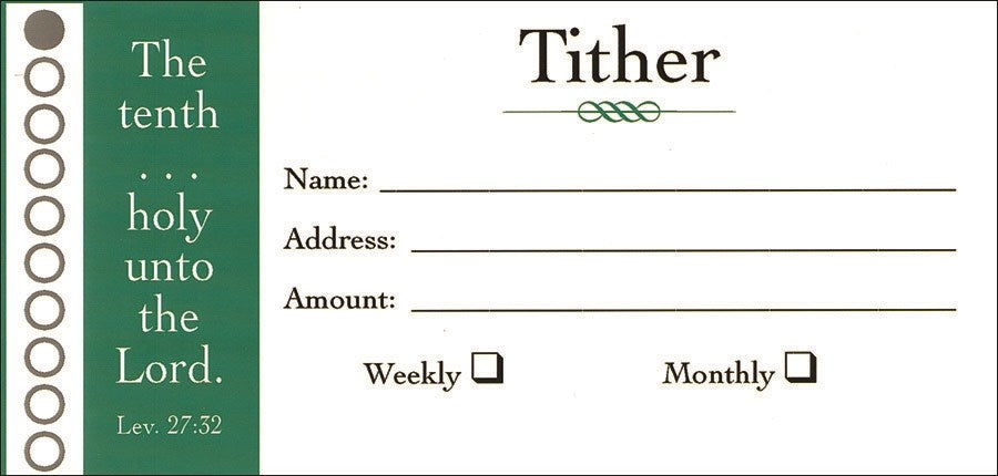 Offering Envelope-Tithers (Leviticus 27:32) (No. 3 Size) (Pack Of 100)