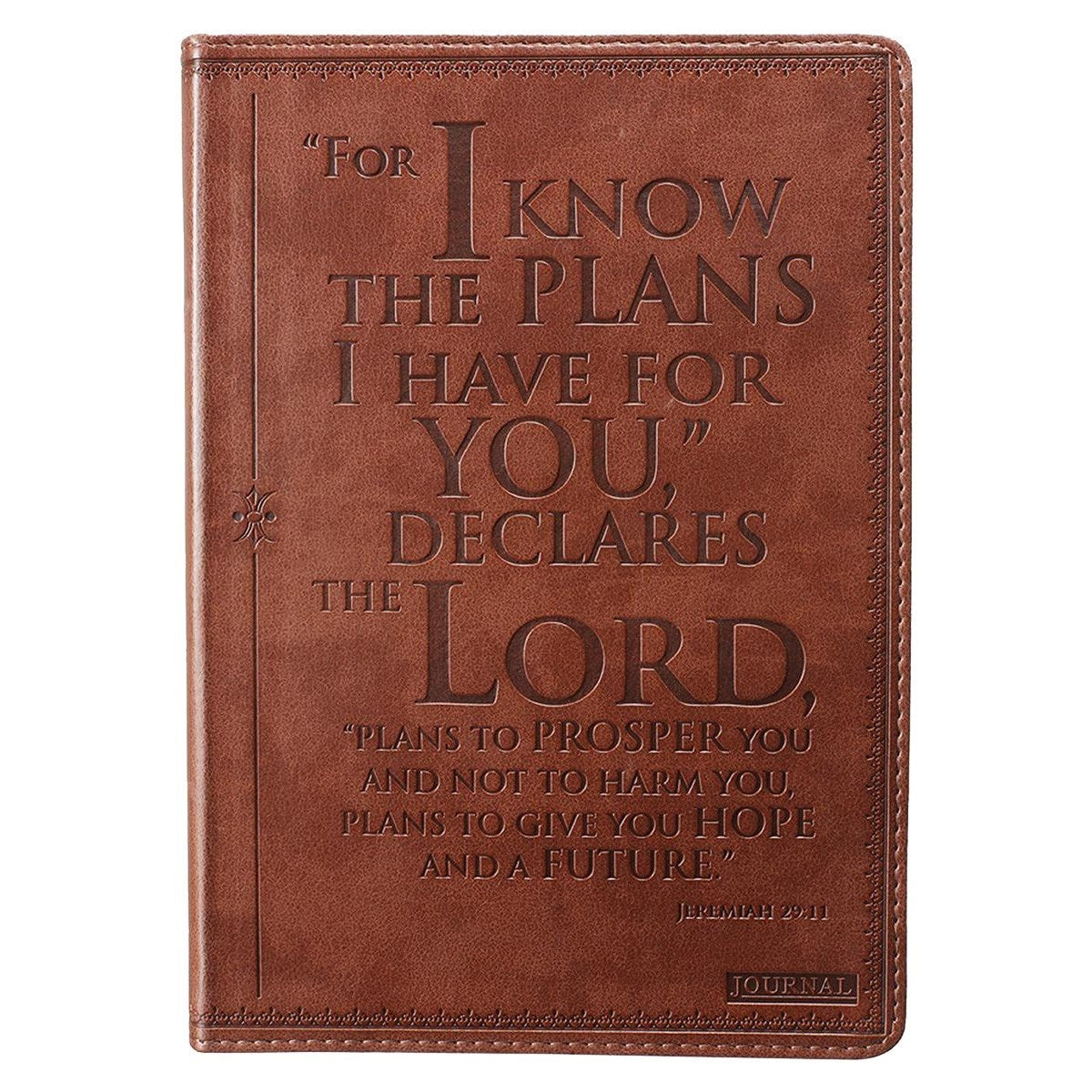 Journal-I Know The Plans-Brown LuxLeather