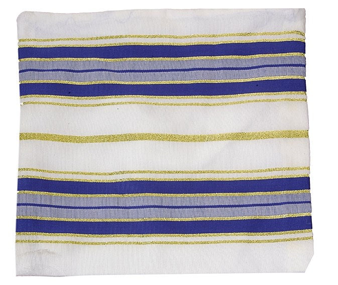 Tallit Bag-Blue Stripe Acrylic (#2803)