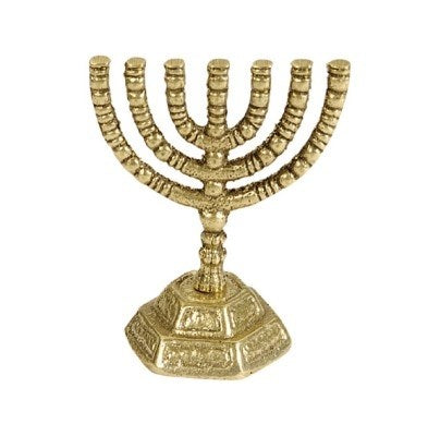 Menorah-Decorative Mini (7 Branched) (3")-Silver (#41121)
