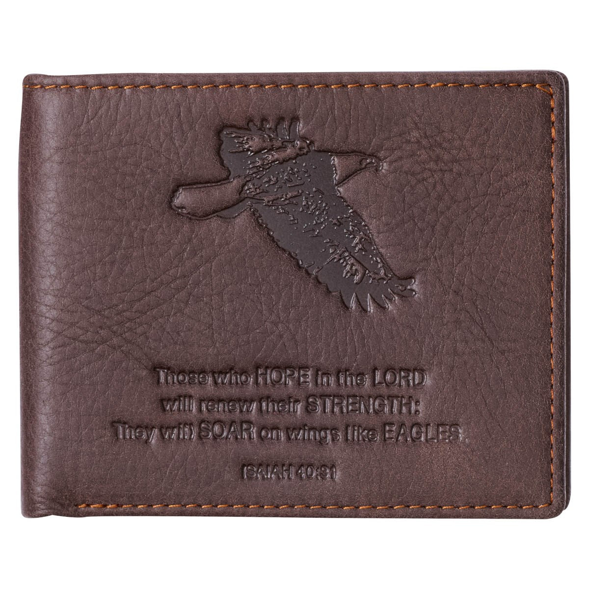 Wallet-Genuine Leather-Wings Like Eagles-Brown