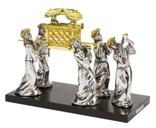 Statue-Ark Of The Covenant w/Priests On Wood Base (#7508)