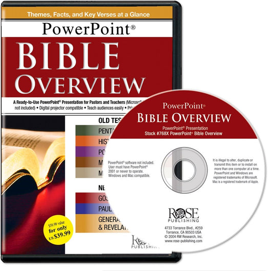 Software-Bible Overview-Powerpoint