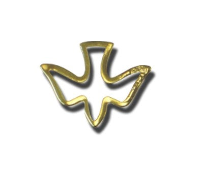 Lapel Pin-Dove (Gold) (Pack of 6)