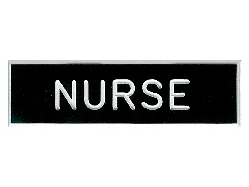 Badge-Nurse-Pin Back (5/8 x 2 1/4)-Formica