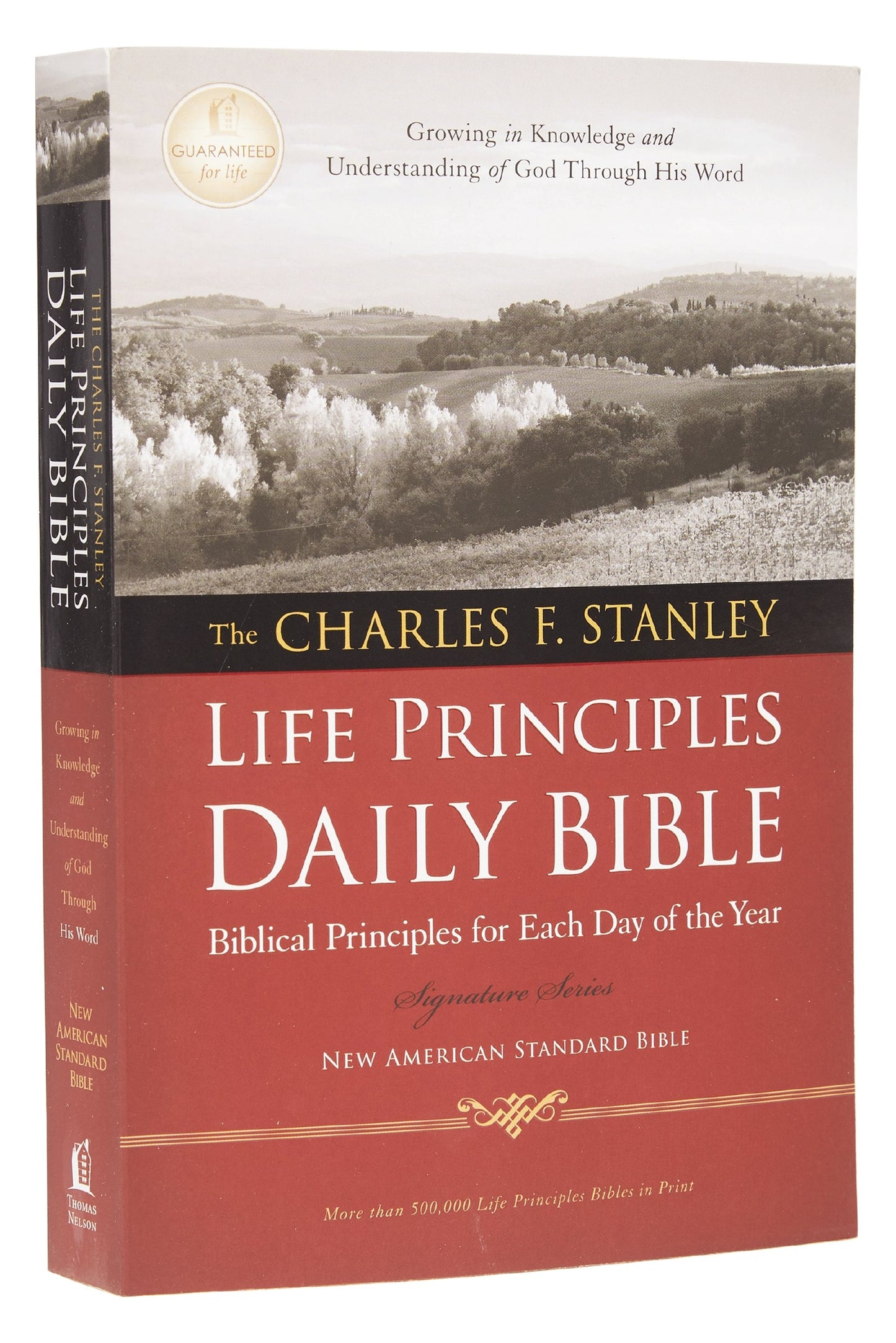 NASB 1995 Charles F. Stanley Life Principles Daily Bible-Softcover