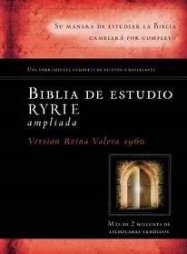RVR 1960 Biblia de Estudio Ryrie Ampliada (Ryrie Study Bible Expanded)-Hardcover Indexed