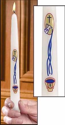 Candle-Baptismal-My Baptism-Taper-7/8" x 10" (Pack Of 24)